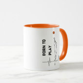 Mug Né pour jouer au basket (Devant droit)