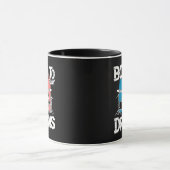 Mug Né pour jouer de la batterie (Centre)