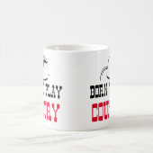 Mug Né pour jouer pays (Centre)