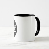 Mug Né Pour La Typographie De L'Épingle (Devant droit)