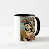 Mug Né Pour Lire Retro Funny Book Cup Pour Lecteurs (Devant droit)