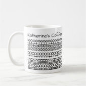 Mug Né pour marcher & Message caché 143BW Marche (Gauche)