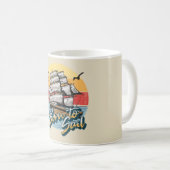 Mug Né pour naviguer (Devant droit)