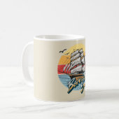 Mug Né pour naviguer (Devant gauche)