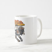 Mug Né pour patiner, forcé d'étudier Squelette drôle (Devant droit)