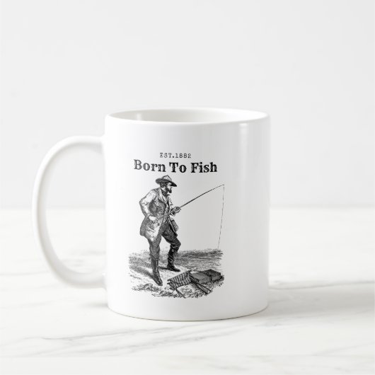Mug Né pour pêcher (Gauche)