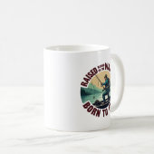 Mug Né pour pêcher (Devant droit)
