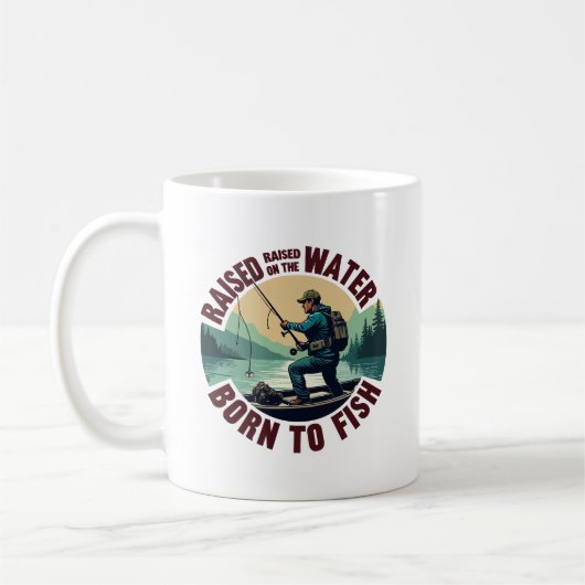 Mug Né pour pêcher (Gauche)