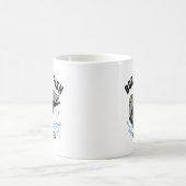 Mug Né pour pêcher pour la vie (Centre)