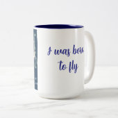 Mug "Né pour voler" (Devant droit)