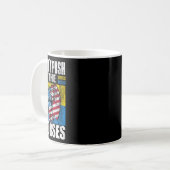 Mug Ne poussez pas les chevaux - Citation drôle de mem (Devant gauche)