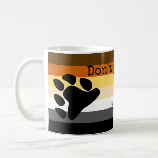 Mug Ne poussez pas l'ours ! (Gauche)