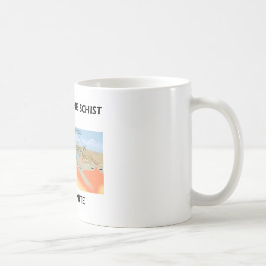 Mug Ne prenez pas le schiste pour le granit (l'humour (Droite)