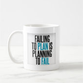 Mug Ne prévoyez pas d'échouer (Gauche)