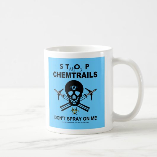 Mug Ne pulvérisez pas sur moi ! - Chemtrails (Droite)