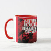 Mug Ne quittez pas - Motivation de l'entraînement (Gauche)