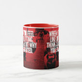 Mug Ne quittez pas - Motivation de l'entraînement (Centre)