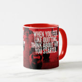 Mug Ne quittez pas - Motivation de l'entraînement (Devant droit)
