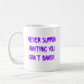 Mug Ne rassemblez jamais n'importe quoi que vous ne (Gauche)