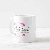 Mug Ne regardez pas en arrière L'application Inspirati (Devant gauche)