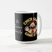 Mug Ne regardez pas le jeu de poule le plus drôle (Devant droit)