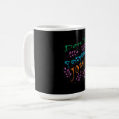 Mug "Ne reporte pas la joie" Citation Inspirationnelle (Devant gauche)