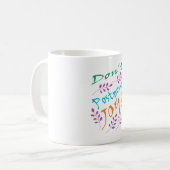 Mug "Ne reporte pas la joie" Citation Inspirationnelle (Devant gauche)