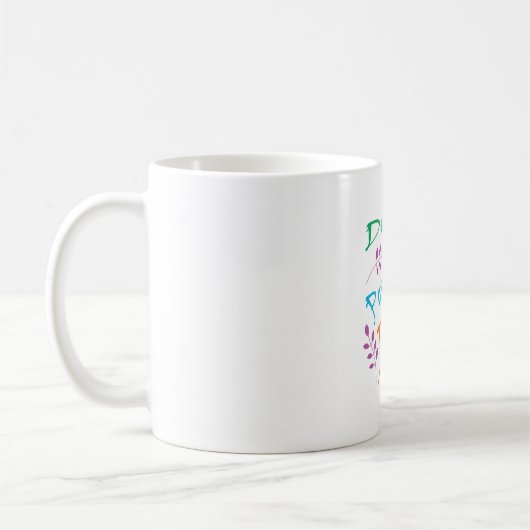 Mug "Ne reporte pas la joie" Citation Inspirationnelle (Gauche)