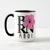 Mug NÉ rose Maui 15oz (Gauche)