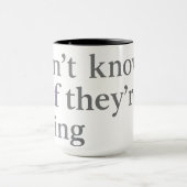 Mug Ne Sais Pas Ce Qu'ils Font | Glitch Soft Grunge (Centre)