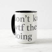 Mug Ne Sais Pas Ce Qu'ils Font | Glitch Soft Grunge (Devant gauche)
