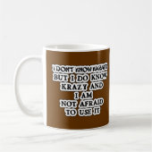 Mug Ne sais pas Karate, mais je sais fou (Gauche)