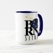 Mug NÉ Sitka Alaska 15oz (Devant droit)