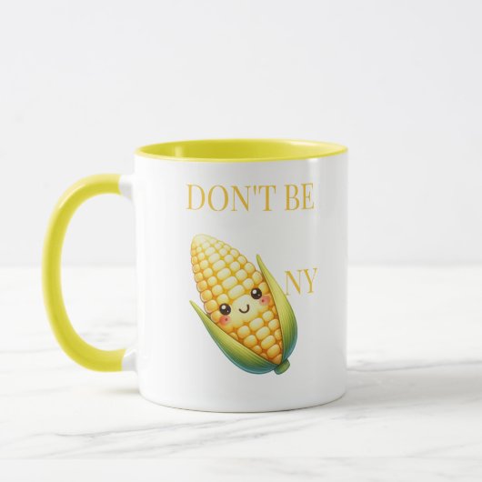Mug Ne sois pas Corny (Gauche)
