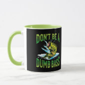 Mug Ne sois pas un bass pêche idiot (Gauche)