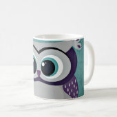 Mug Ne sois pas un hibou bleu (Devant droit)