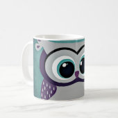 Mug Ne sois pas un hibou bleu (Devant gauche)