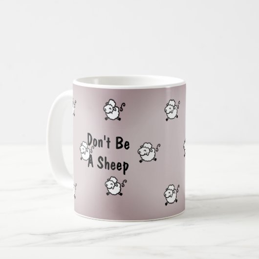 Mug Ne sois pas un mouton (Devant gauche)