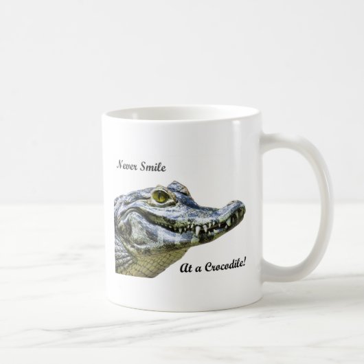 Mug Ne souriez jamais à un crocodile ! (Droite)