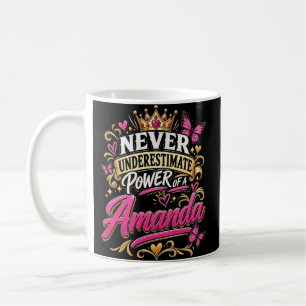 Mug Ne sous-estimez jamais le pouvoir d'une Amanda