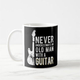 Mug Ne Sous-Estimez Jamais Un Vieux Avec Guitariste Gu