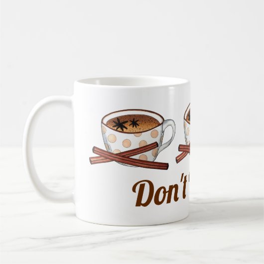 Mug Ne soyez pas Chai (timide) indien Thé épicé Drôle (Gauche)