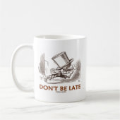 Mug Ne soyez pas en retard (Mad Hatter Running) (Gauche)