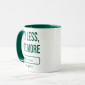 Mug Ne suivez plus la routine : achetez moins, vivez p (Devant gauche)