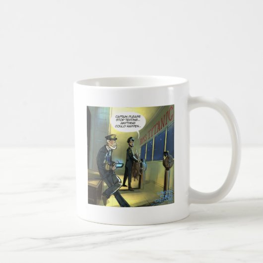 Mug Ne textez pas et Titanic drôle (Droite)