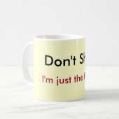 Mug Ne tirez pas, je suis juste le pasteur ! (Devant gauche)