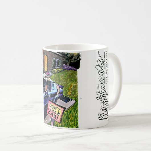 Mug Ne touchez pas à la boîte de voiture (Devant droit)