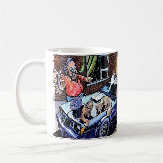 Mug Ne touchez pas à la boîte de voiture (Gauche)
