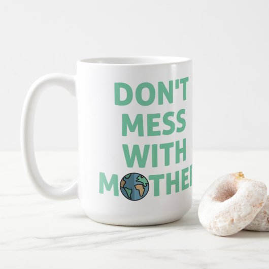 Mug Ne touchez pas à la mère ! (Avec donut)