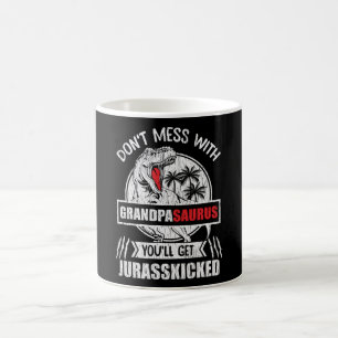 Mug Ne touchez pas au grand-père Saurus Famille de din